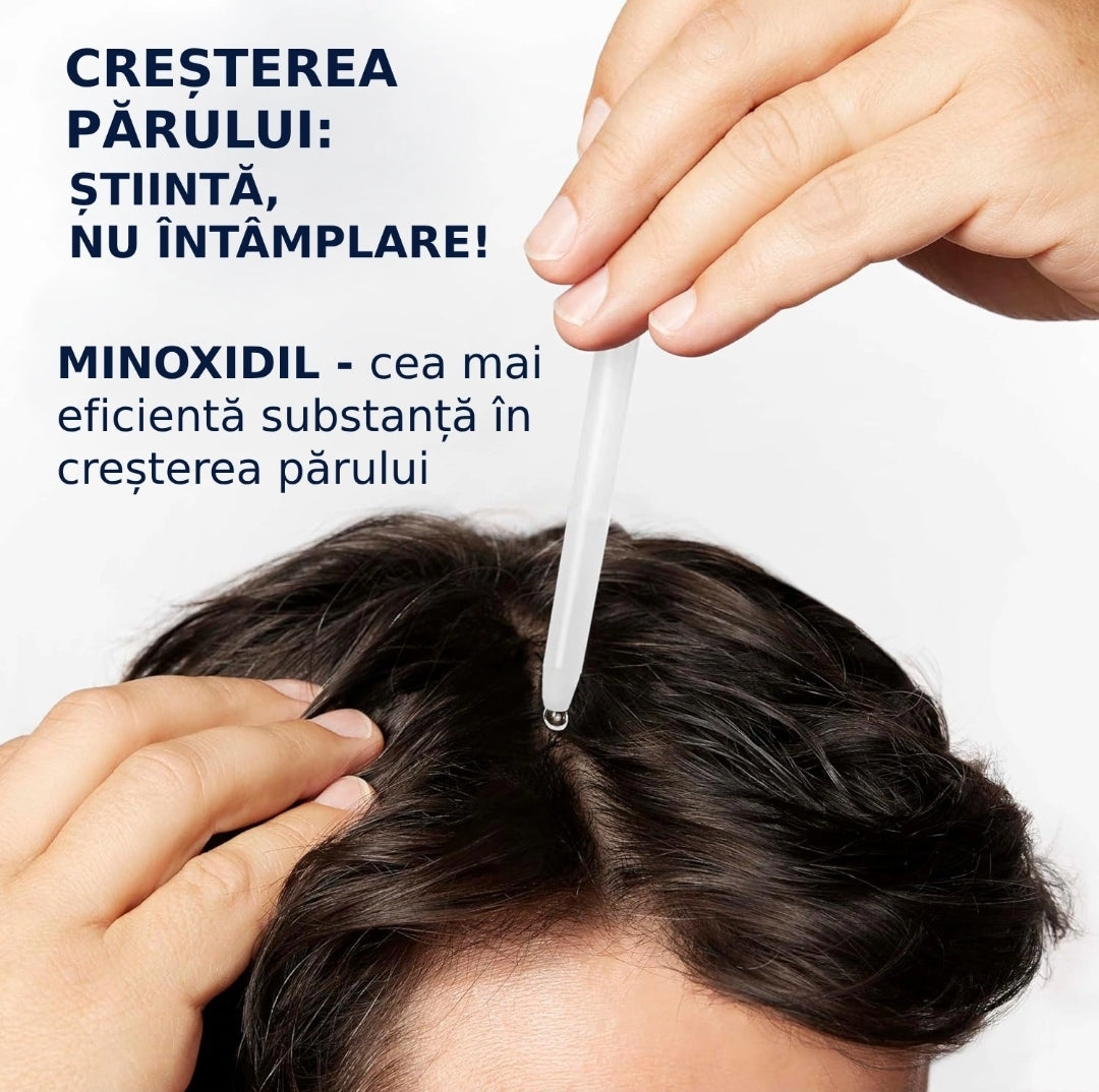 Soluție MenHub Minoxidil 5%, tratament împotriva căderii părului